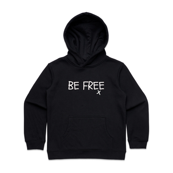 'BE FREE' Boy - Youth/Kids Hoodie Thumbnail