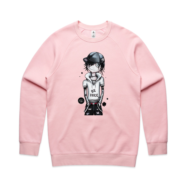 'BE FREE' Boy - Unisex Crew Thumbnail